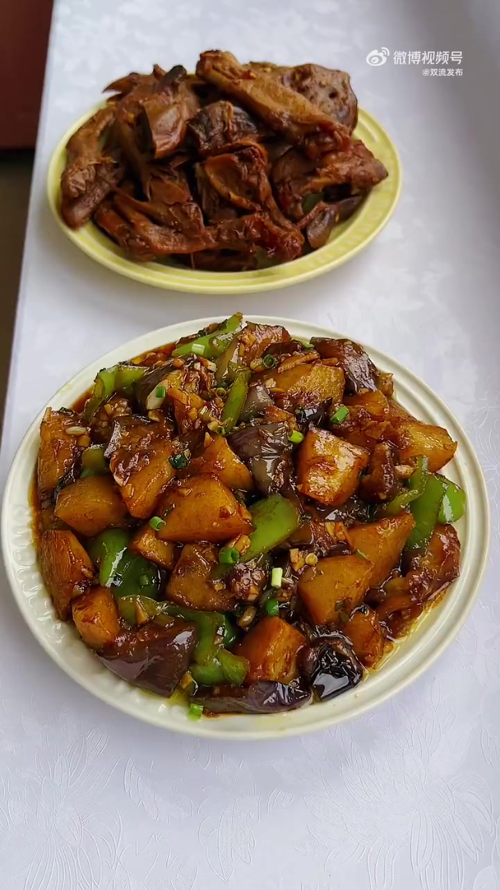 长城午餐 家庭版地三鲜,做法简单,汤汁拌饭能吃两碗