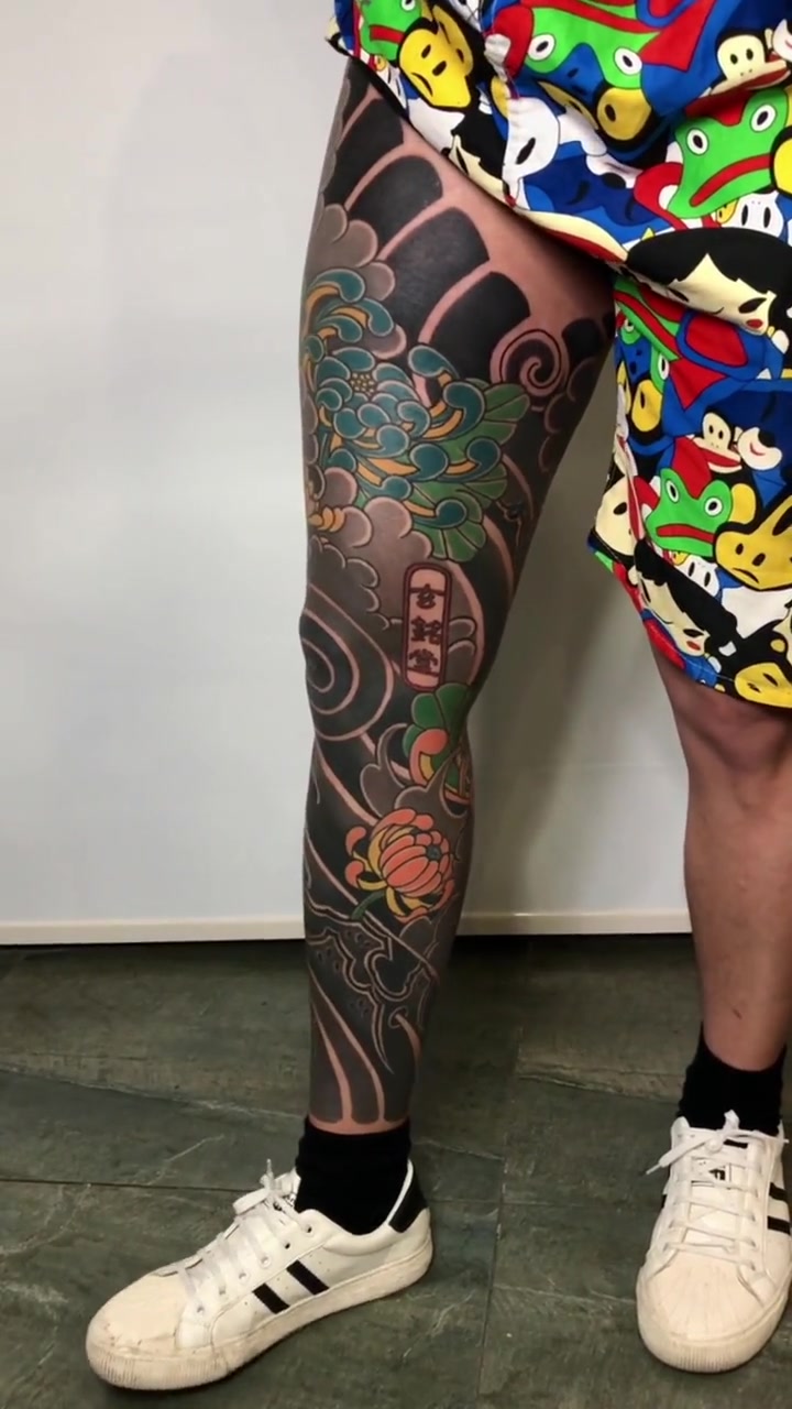 作品号 花腿纹身 老传统纹身 纹身手稿