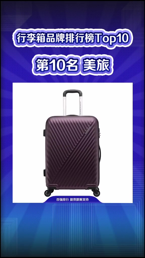 全球行李箱十大品牌排行榜,你用过几个呢