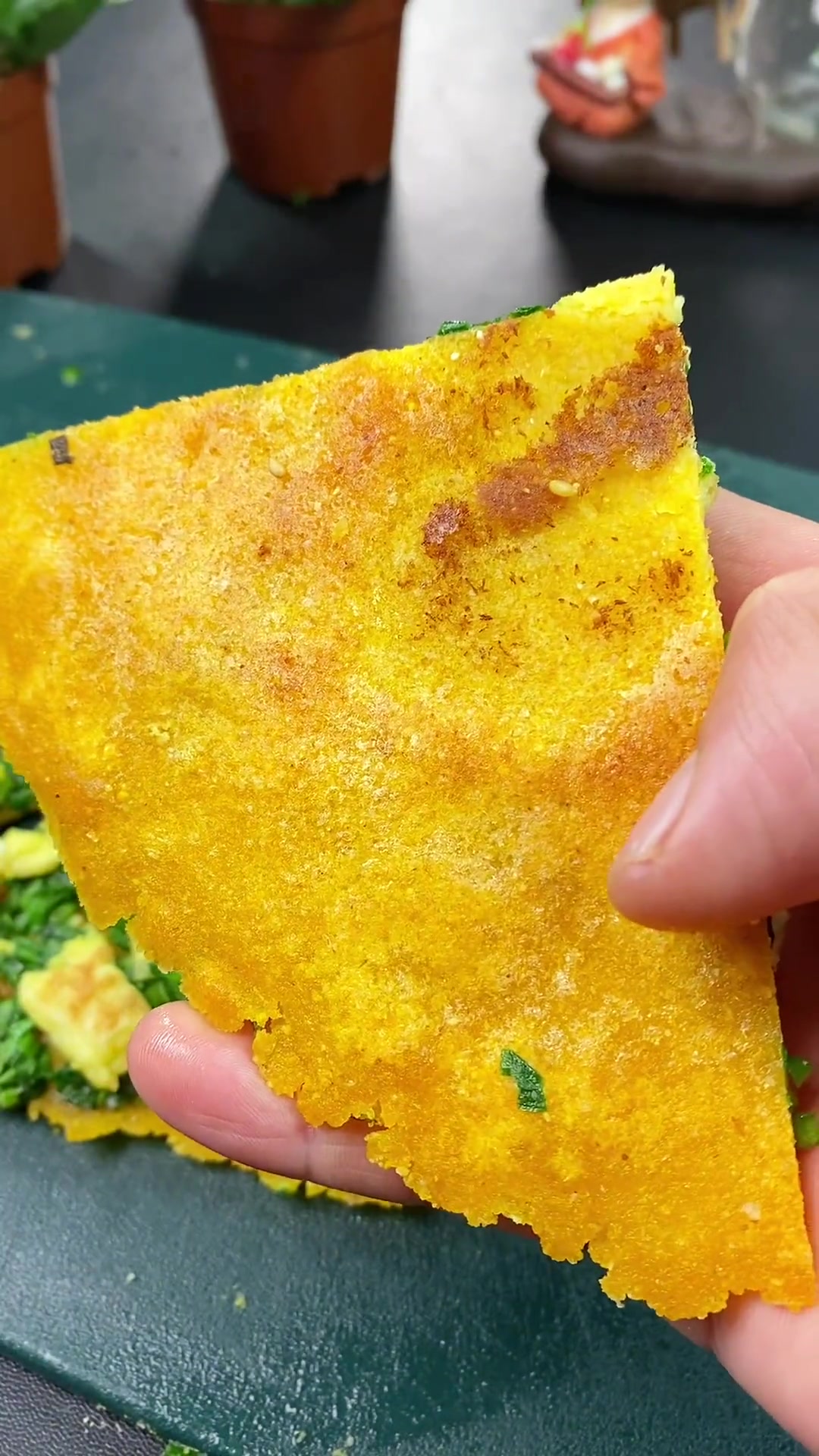 真是没有想到玉米面能做这样好吃糊饼!又香又脆!粗粮细作 咸香玉米饼家常做法