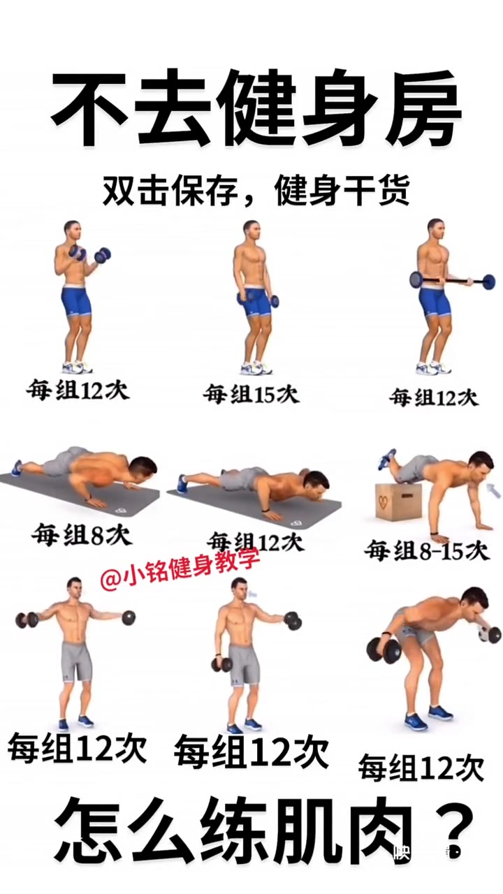 不去健身房,怎么练肌肉