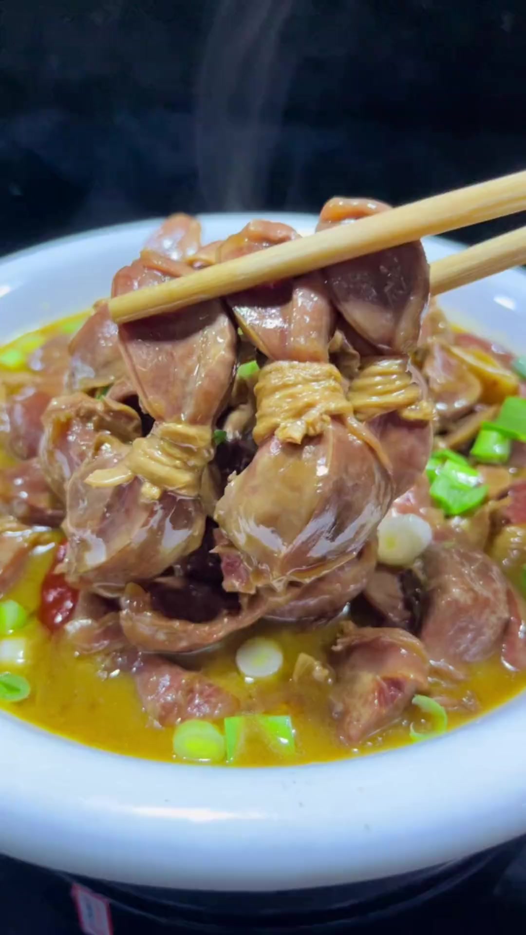 红烧鸭胗结 美食 乡村味道 家的味道 地道农家菜