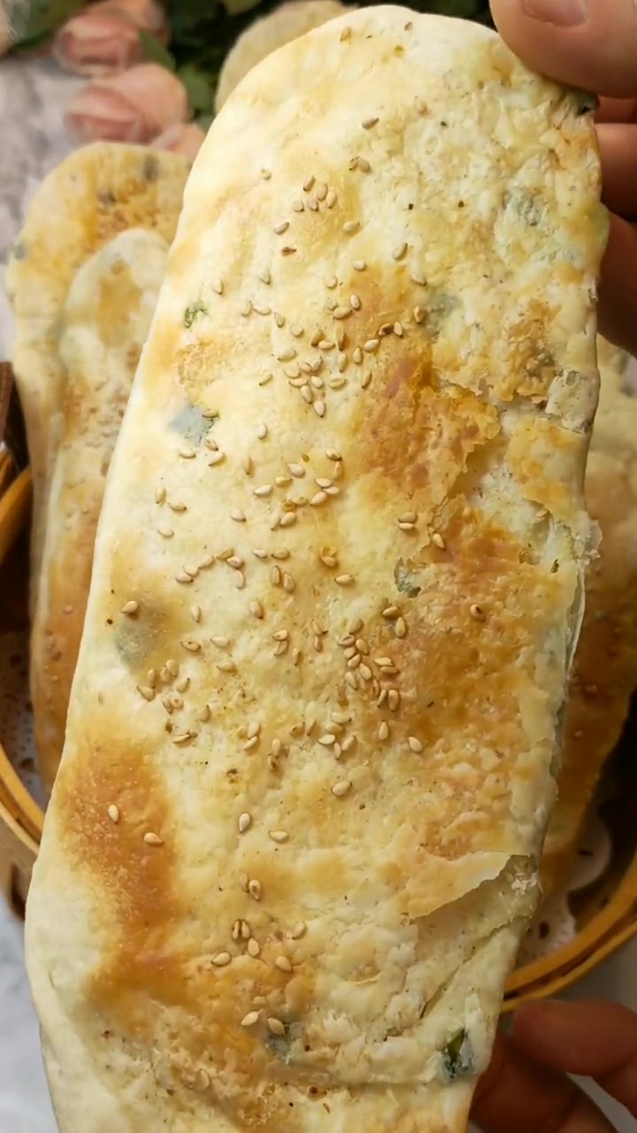 烤箱做出来酥脆好吃的烧饼