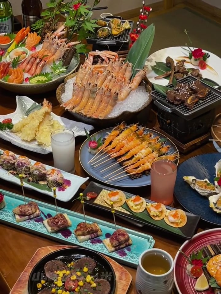 我的天,249就能实现爱尔兰深海鳌虾畅吃,我直接按盆点~ 海鲜 鳌虾 刺身 日料 日料自助