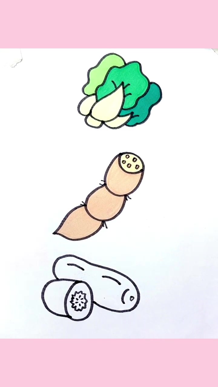 蔬菜简笔画 简笔画 每日一画