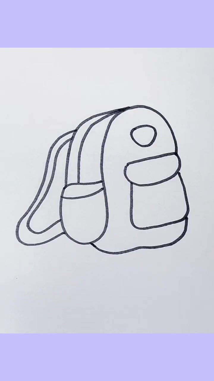 书包简笔画 简笔画 每日一画