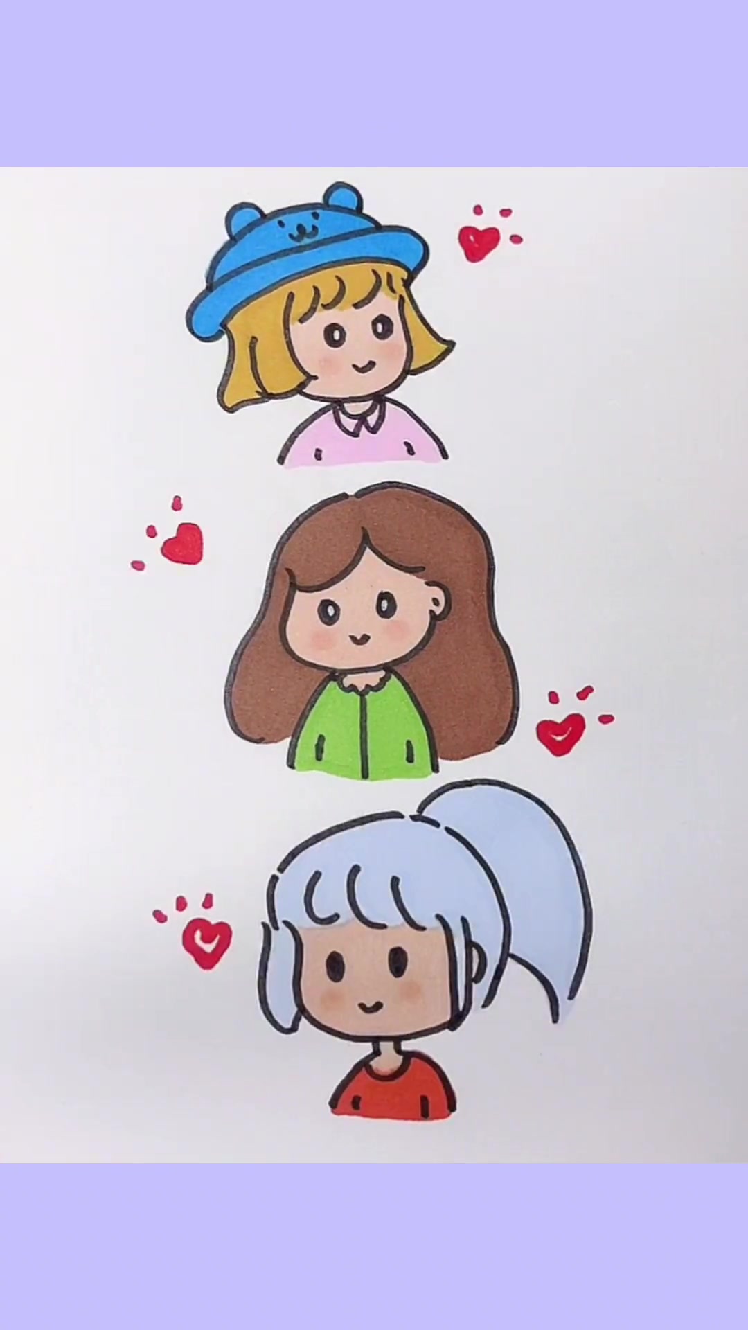 闺蜜简笔画 一起学画画 _ 儿童简笔画
