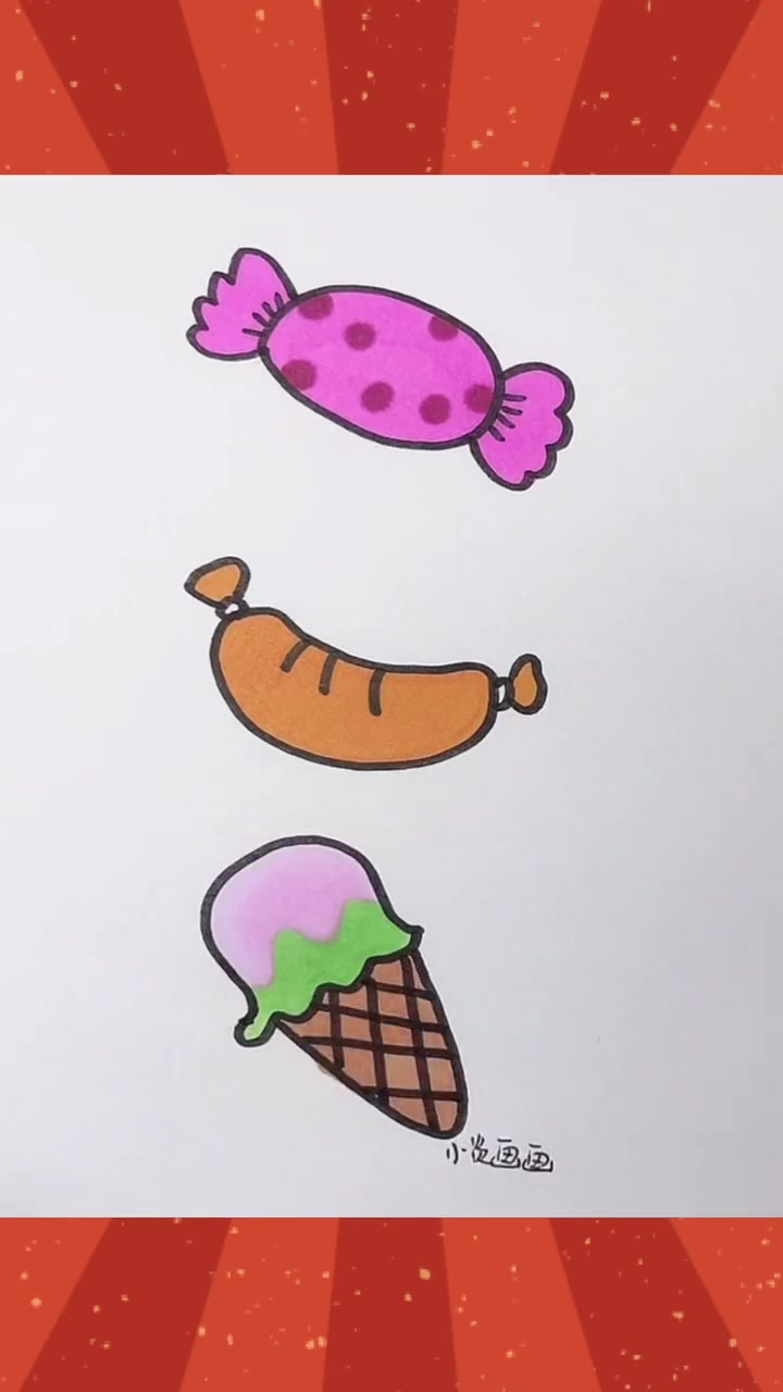 我还是好好吃饭吧 儿童简笔画 幼儿简笔画