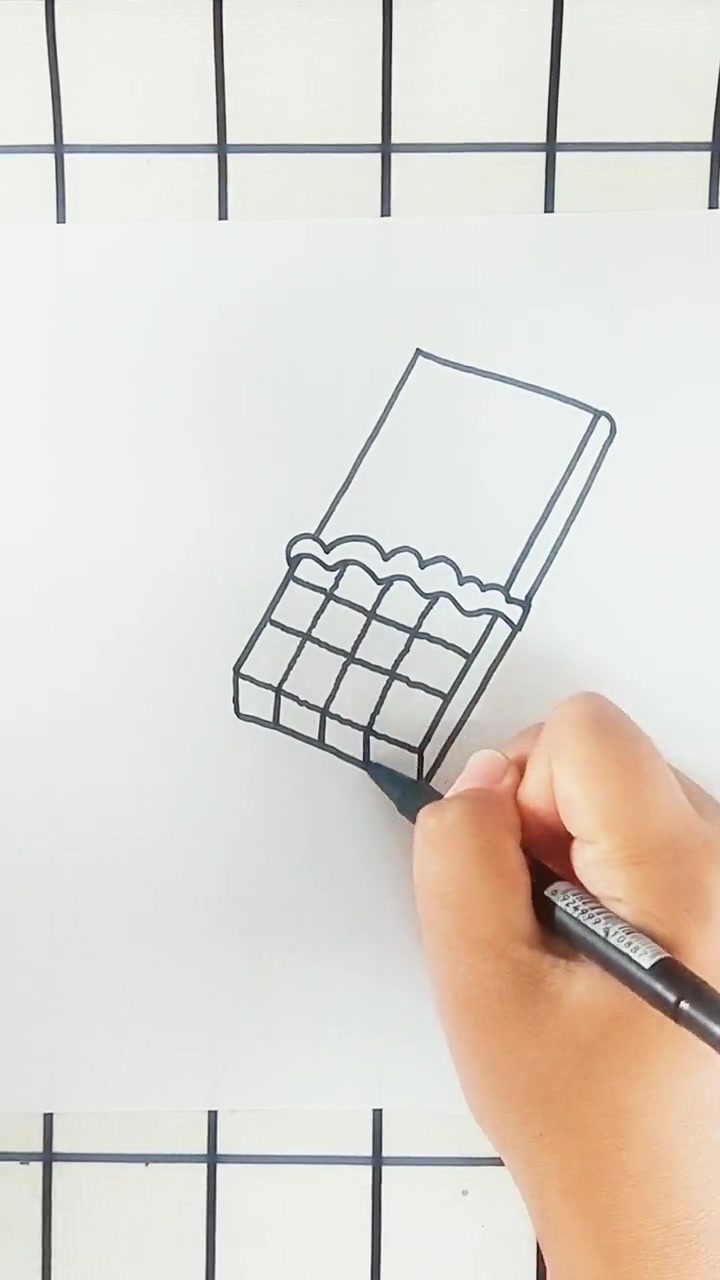 巧克力简笔画简单好看……儿童简笔画