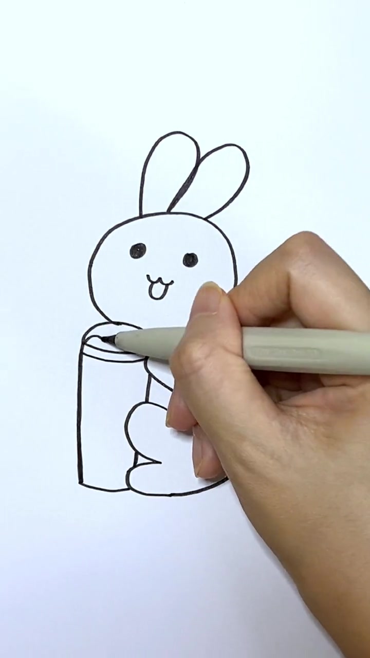 儿童简笔画 小白兔简笔画 简笔画