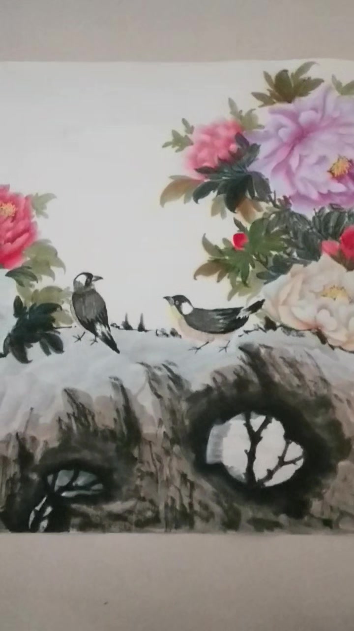 唐小琴国画写意牡丹