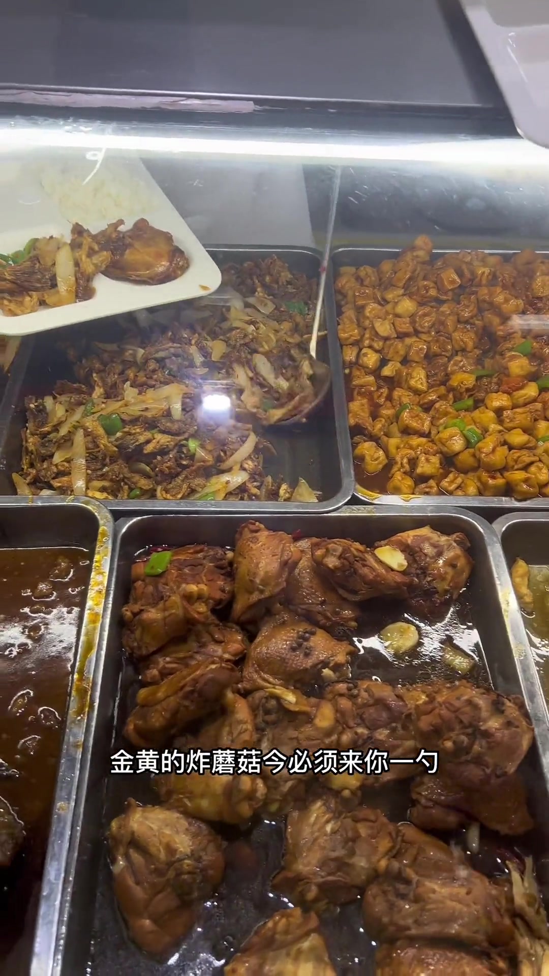 大学食堂 中北大学 文韬大肘子,鱼段,炸蘑菇