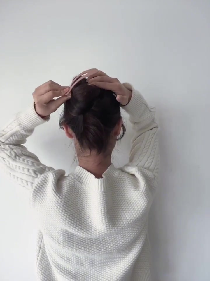 鱼嘴夹盘发教程