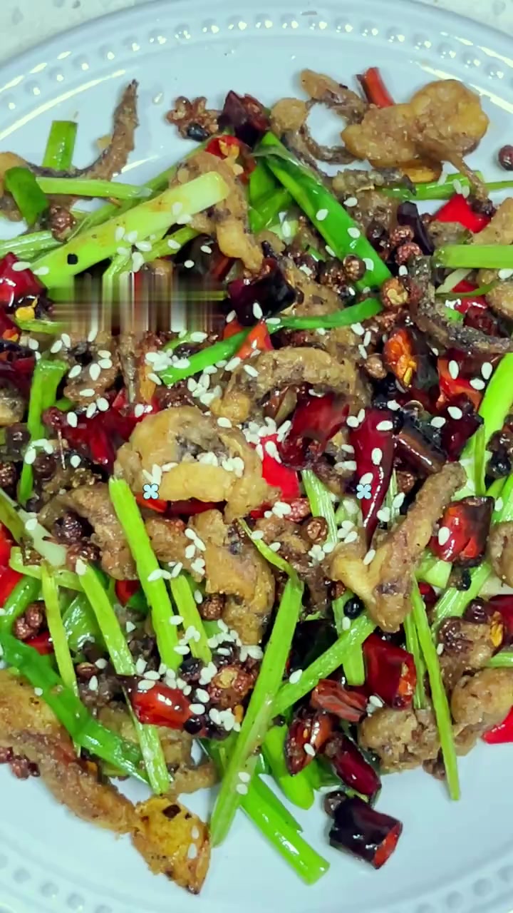 干煸鱿鱼须 家常做法 简单好做香辣美味