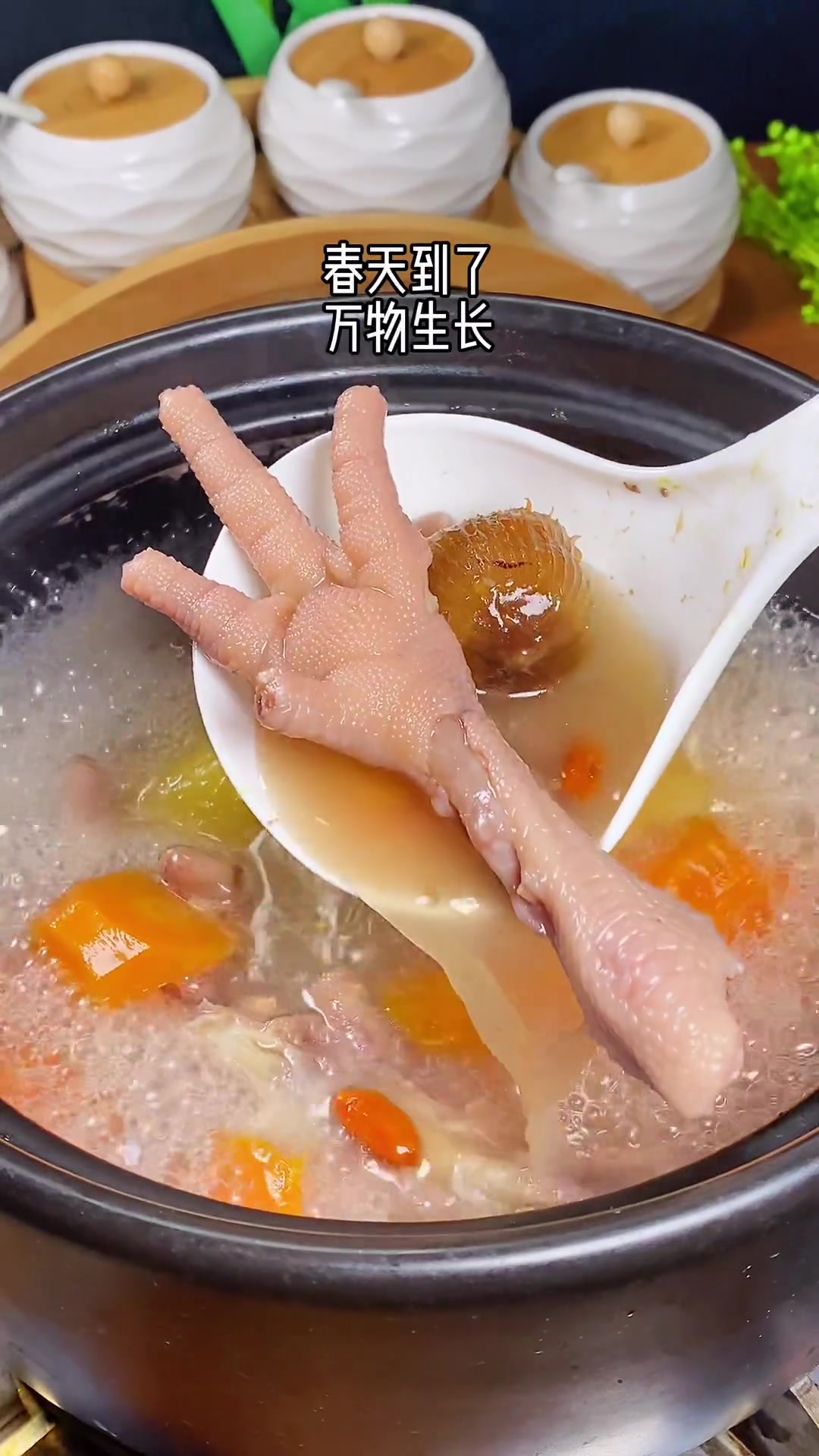 苹果鸡脚汤、清甜可口、满满骨胶原蛋白、记得收藏起来了 广东靓汤 苹果 鸡爪 煲汤