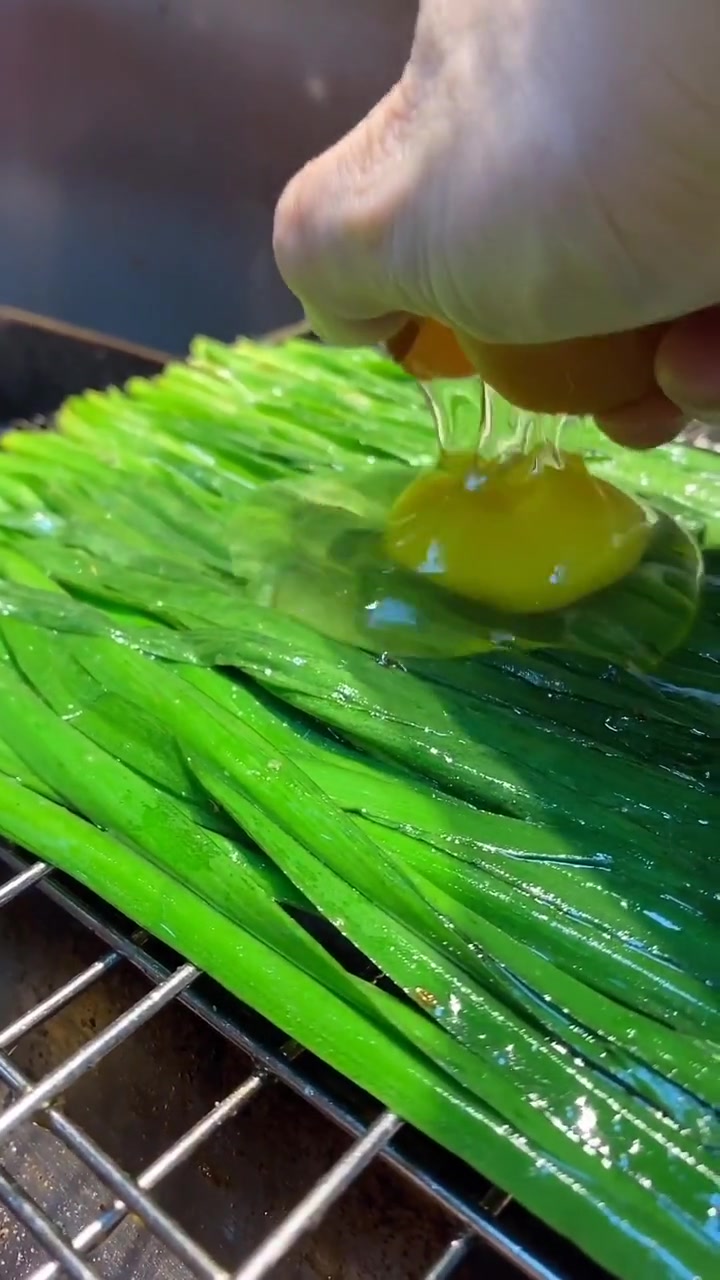 每天一道地道小烧烤之:烤韭菜