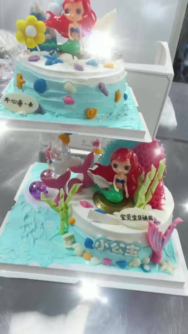 悬空美人鱼公主蛋糕