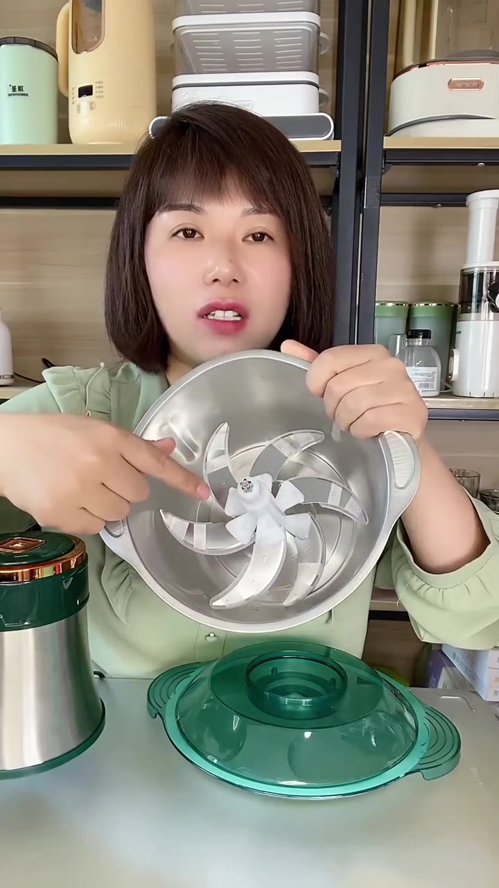 顶圣新升级5L升5档位家用304不锈钢绞肉机,500瓦大功率,6叶刀,包饺子能绞肉绞菜,能