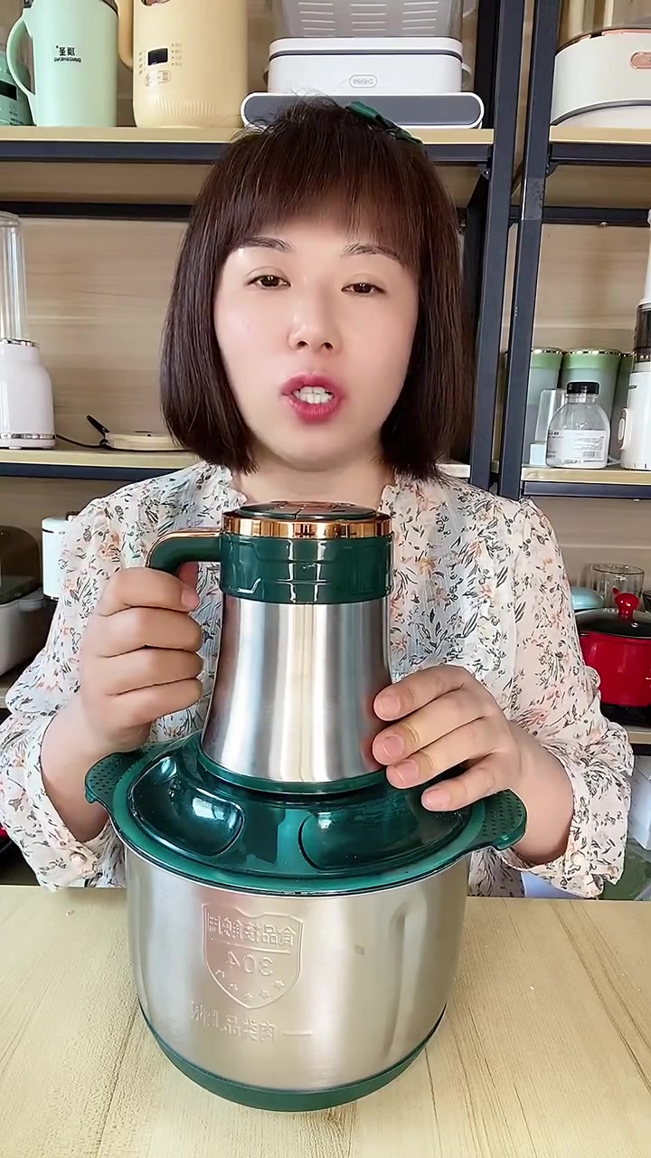 顶圣新升级5L升5档位家用304不锈钢绞肉机,500瓦大功率,6叶刀,包饺子能绞肉绞菜,能