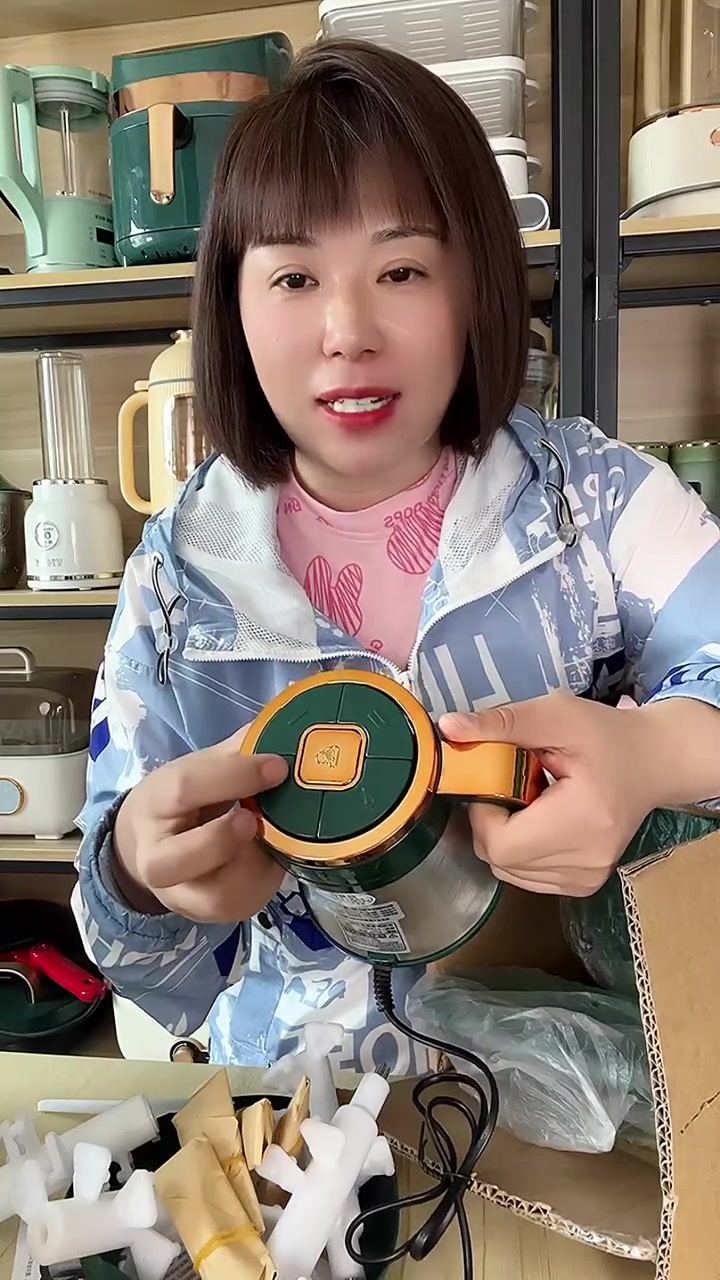顶圣新升级5L升5档位家用不锈钢绞肉机,500瓦大功率,6叶刀,做饺子能绞肉绞菜,能和面、