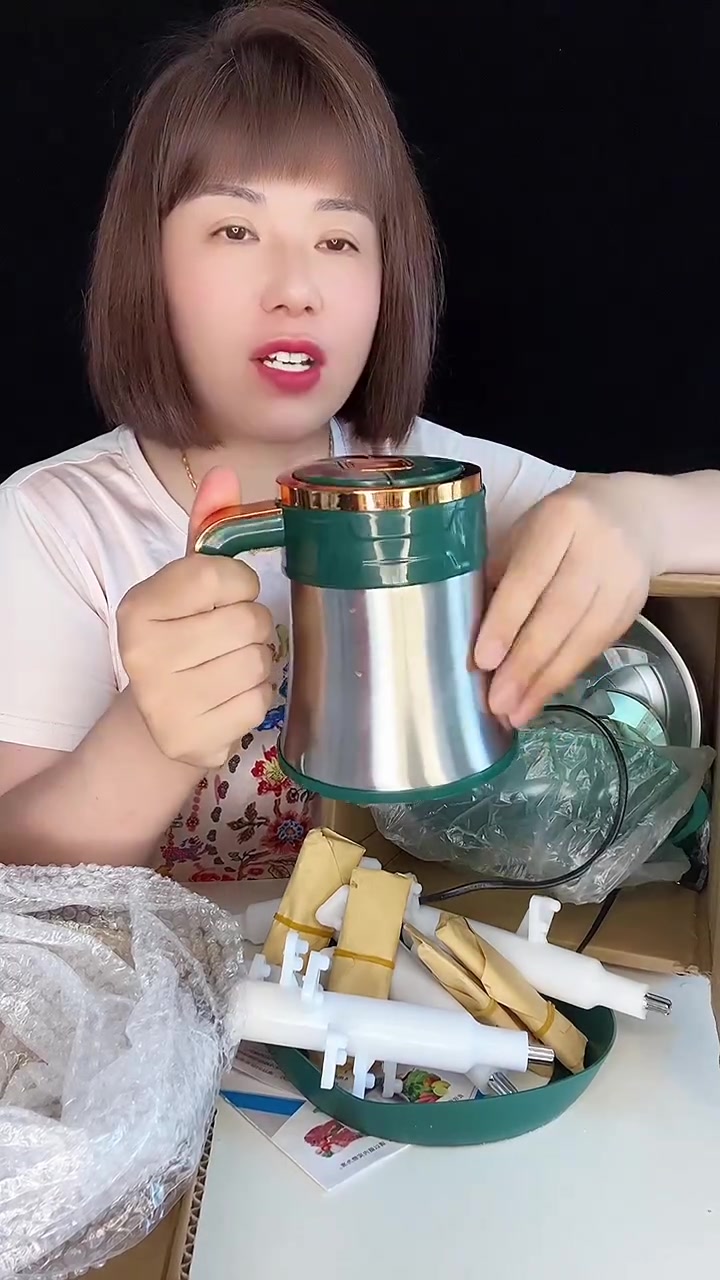 顶圣新升级5L升5档位家用不锈钢绞肉机,500瓦大功率,6叶刀,做饺子能绞肉绞菜,能和面、