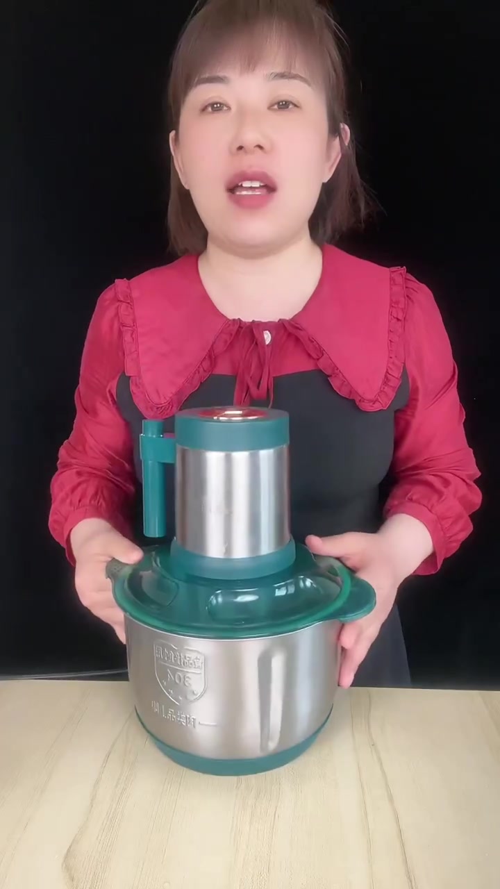 鑫昌泰新升级4L升三档位家用不锈钢绞肉机,500瓦大功率,6叶刀,做饺子能绞肉绞菜,能和面