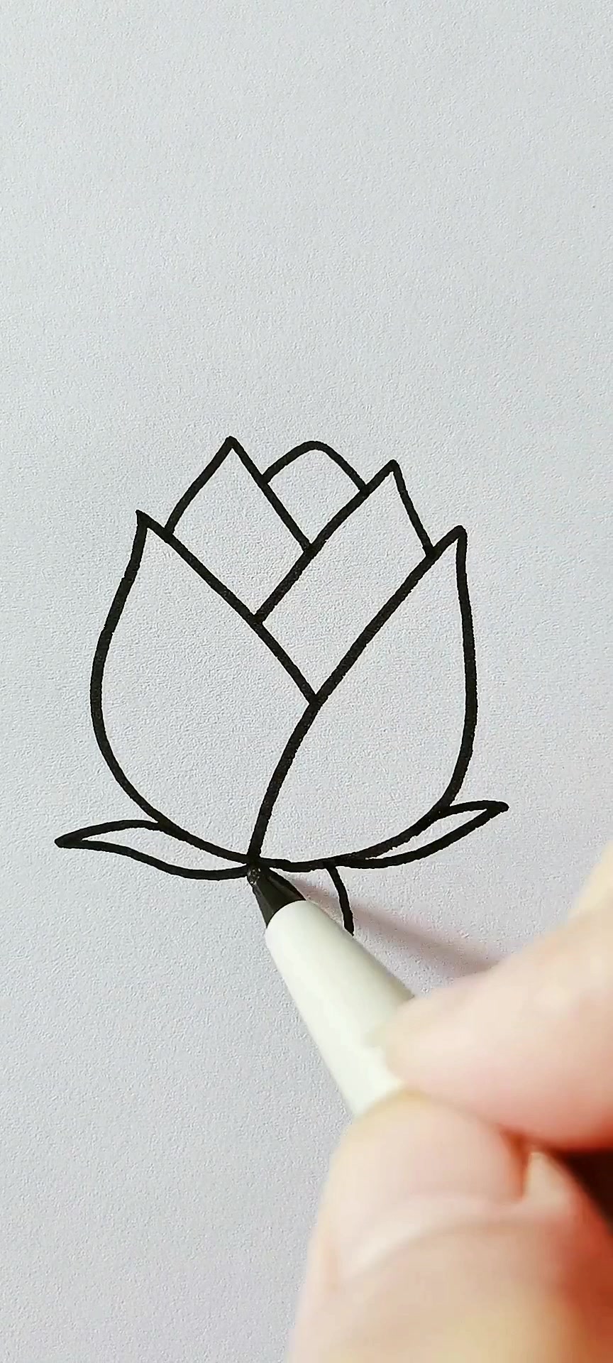 你是怎么画玫瑰花的?简笔画 简笔画教程
