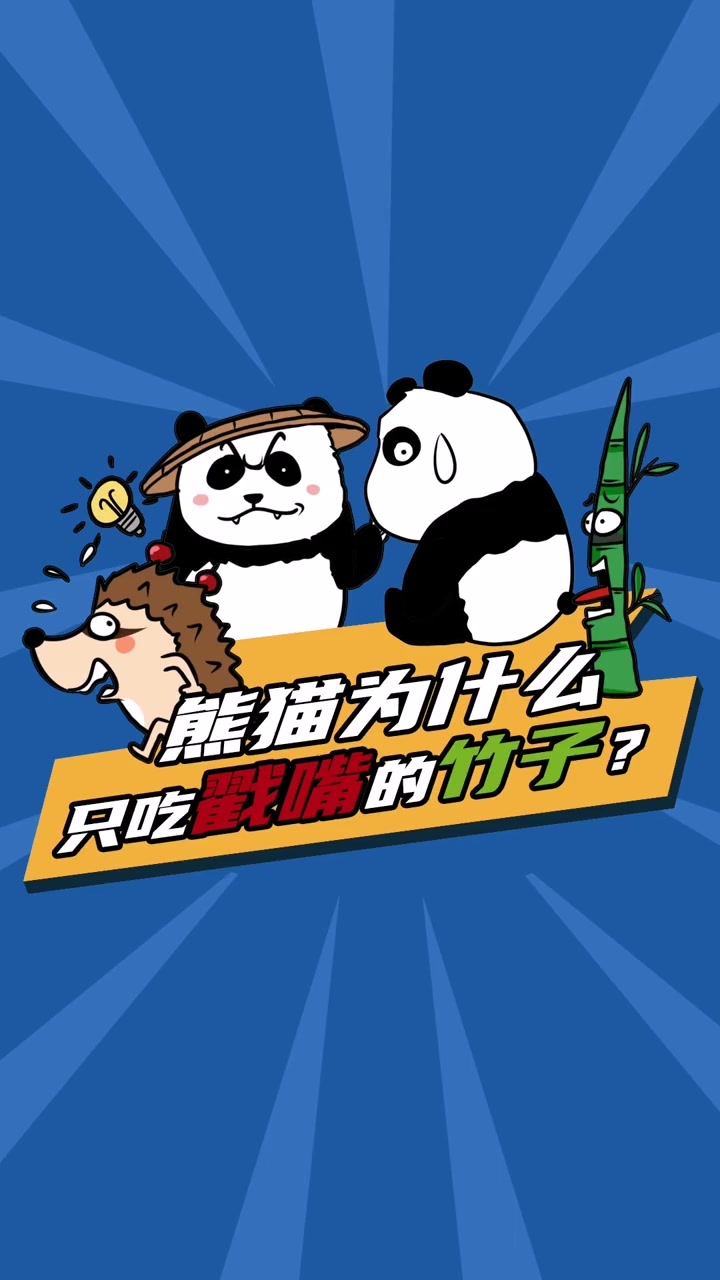 第12集|熊猫为什么只吃竹子?熊猫 科普知识 涨知识