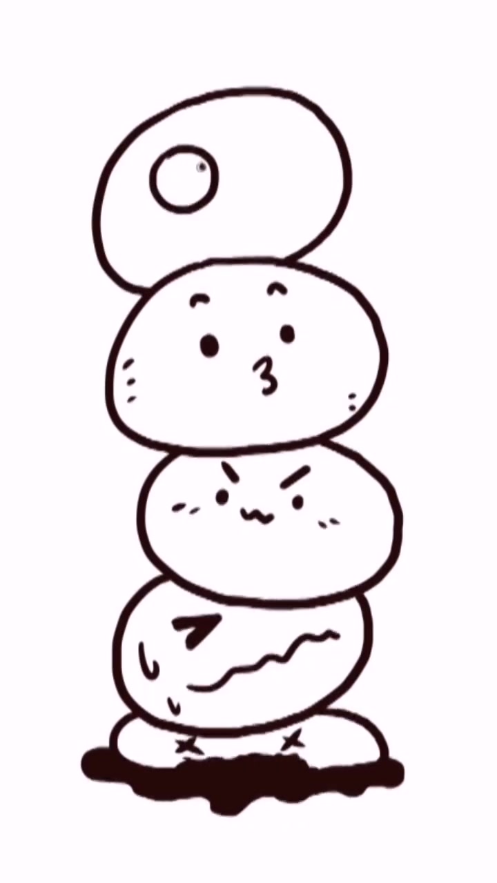 第68集|元宵节到了啊,画一组可爱的小汤圆简笔画 简笔画 手绘 汤圆超可爱呀 元宵节