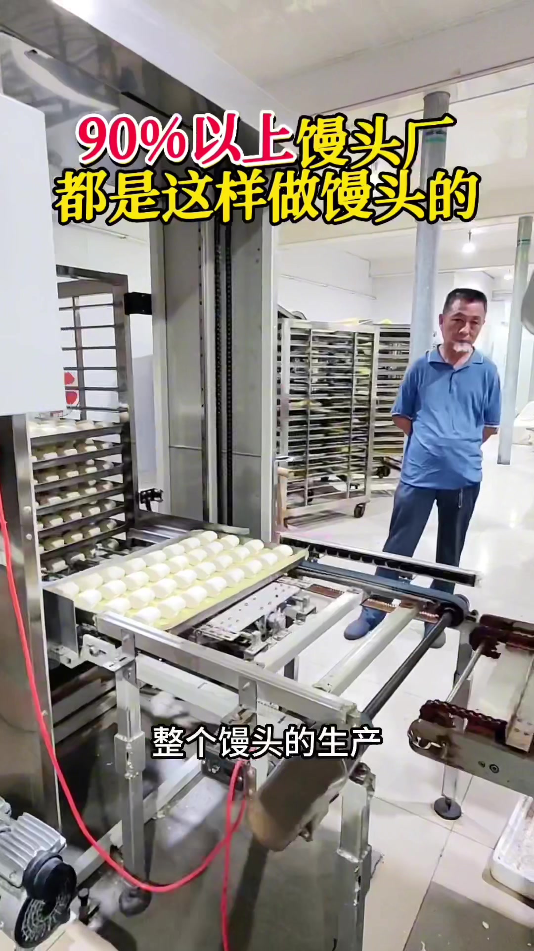 实拍山东#馒头厂 做馒头全过程,做馒头真的不用人#馒头机 #馒头