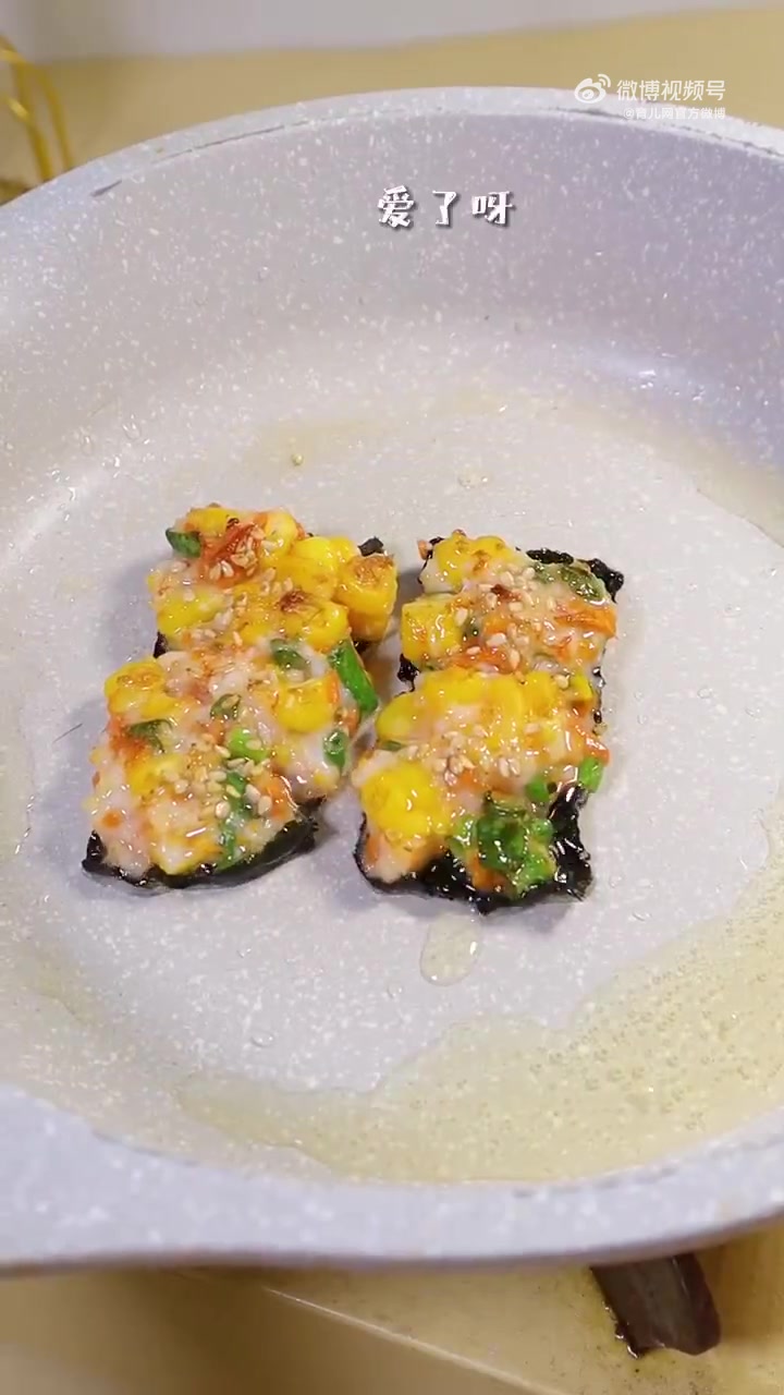 「儿童美食」海苔虾饼~ Q弹多汁太绝了!小朋友超级爱吃,哄娃必备小零食,做起来超级简单,快
