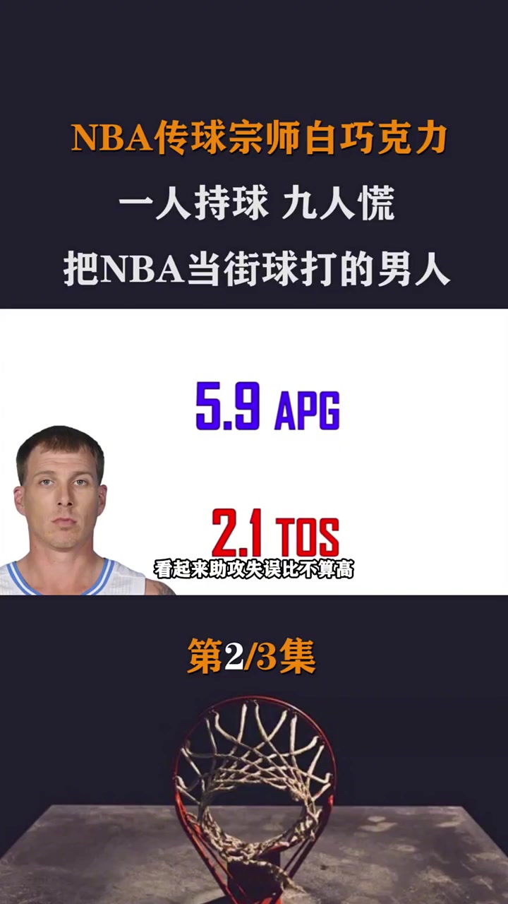一人持球,九人慌,NBA赛场上的白色闪电,传球宗师白巧克力!