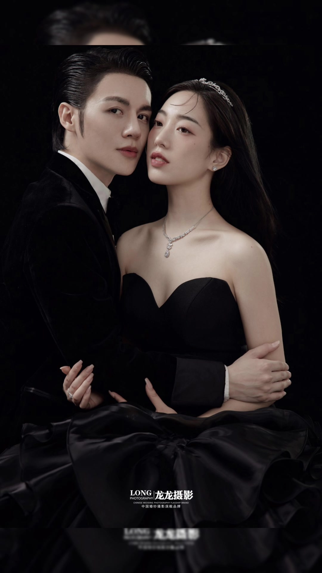 黑纱鱼尾婚纱照|备婚攻略