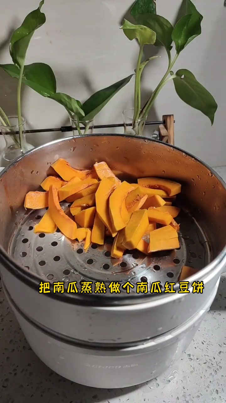 愿生活里有热汤和甜食,别想太多,简单一点,吃吃喝喝,快乐就好,今天做了好吃的南瓜红豆饼 自