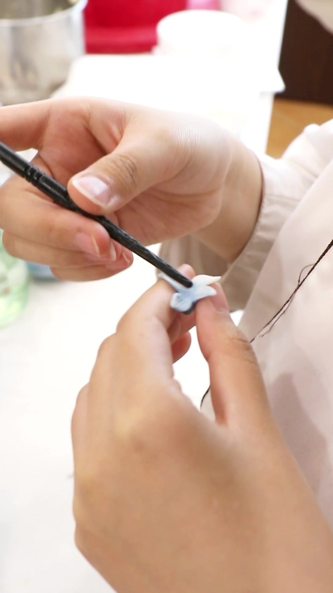 同学太优秀!中国风刀马旦 翻糖展示!   太原学翻糖蛋糕