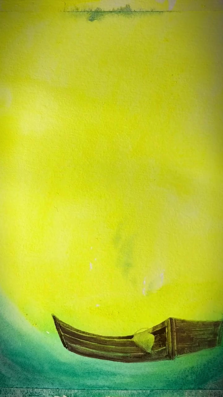 星空童话 手绘 画画 想画就画 每日一画 水彩 每一帧都是热爱 星空 星星