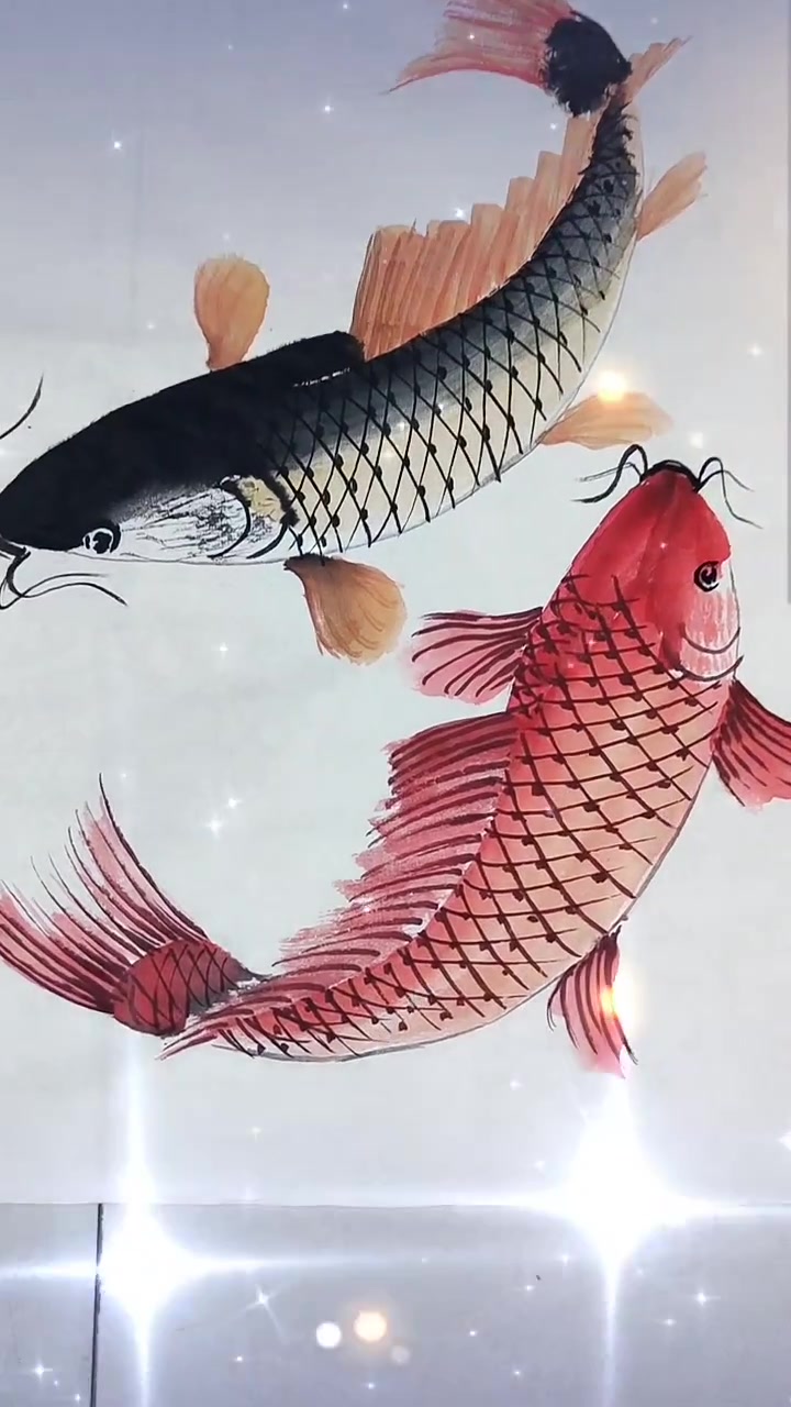 画大鲤鱼