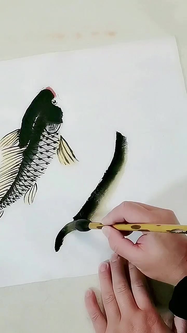 画鲤鱼
