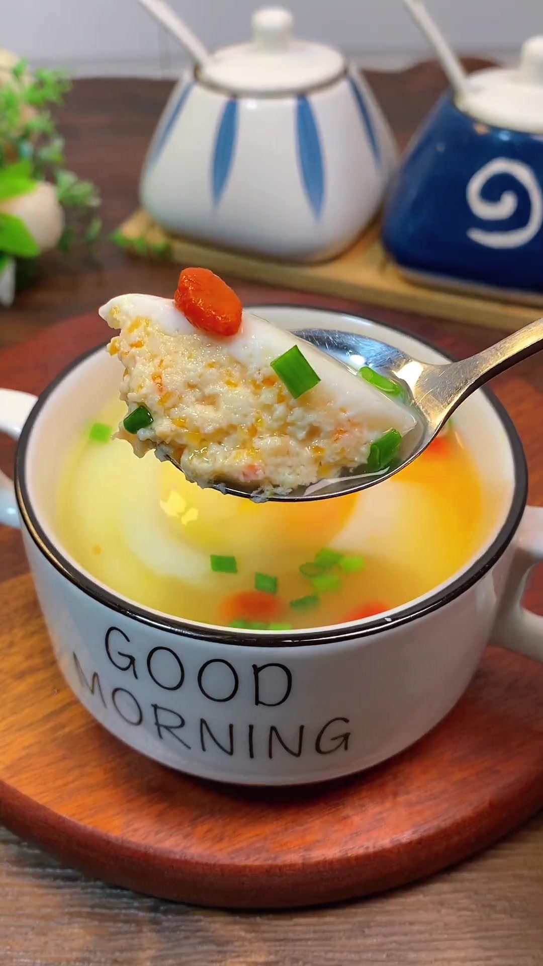豆腐可以这样做给孩子吃,又鲜又嫩,营养又好吃 营养早餐 宝宝辅食 蒸蛋