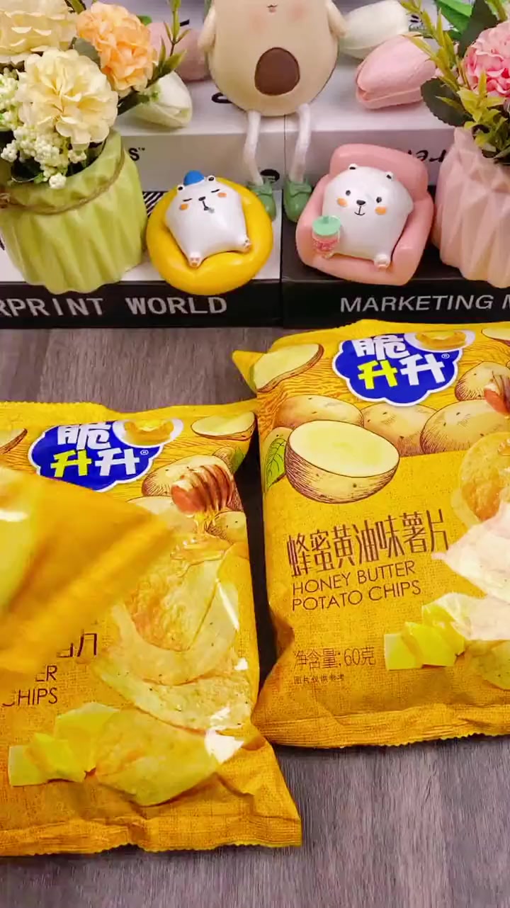 脆升升蜂蜜黄油味薯片 薯片 蜂蜜黄油薯片 脆升升 脆升升薯片 妈呀太香了