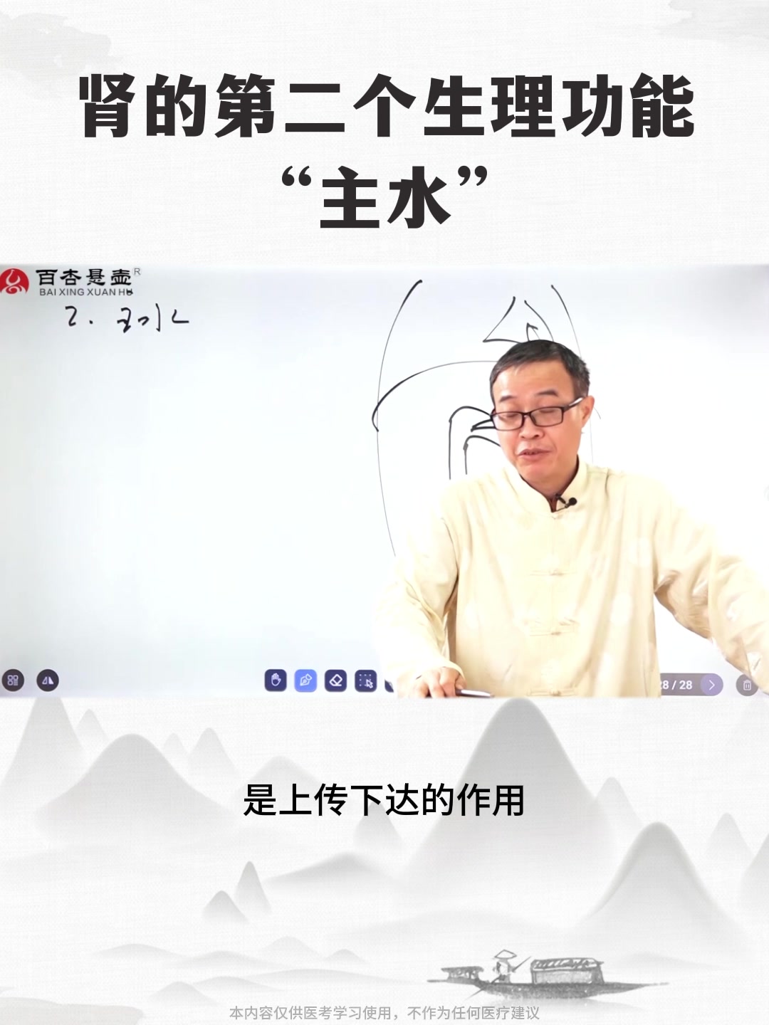 肾的第二个生理功能“主水”