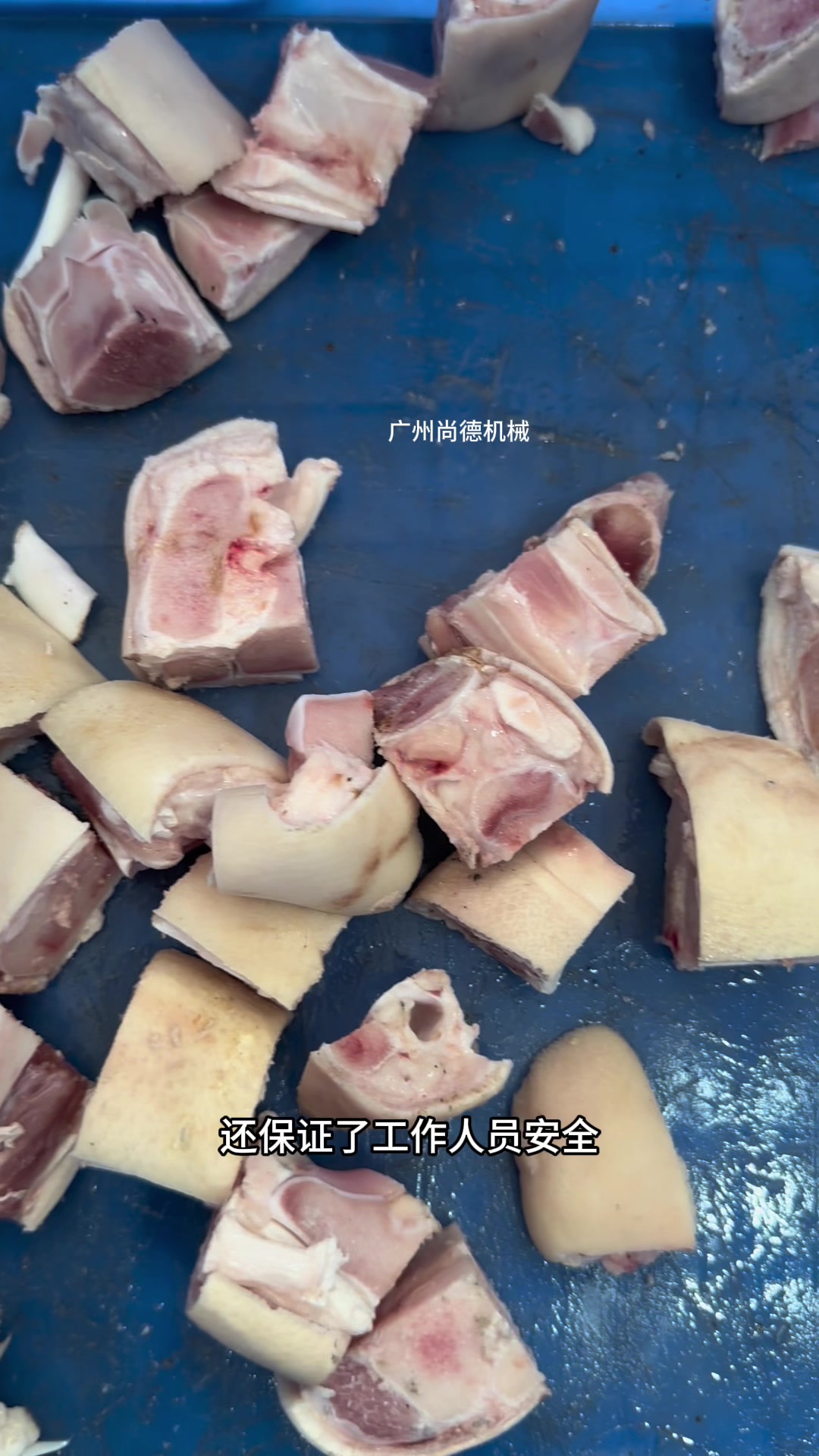 冻猪脚切块机,冻肉切块机