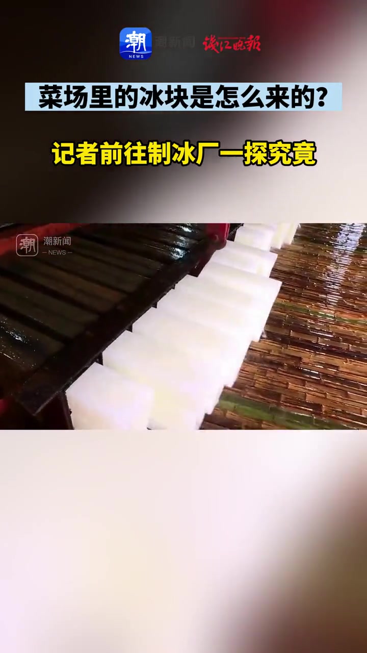 菜市场里的冰块是怎么来的?记者前往制冰厂一探究竟