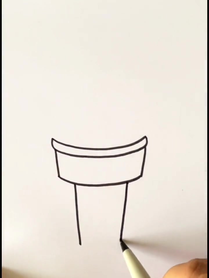 《冰淇淋》简笔画,夏天必备 简笔画 儿童画 一学就会系列 少儿美术 美食