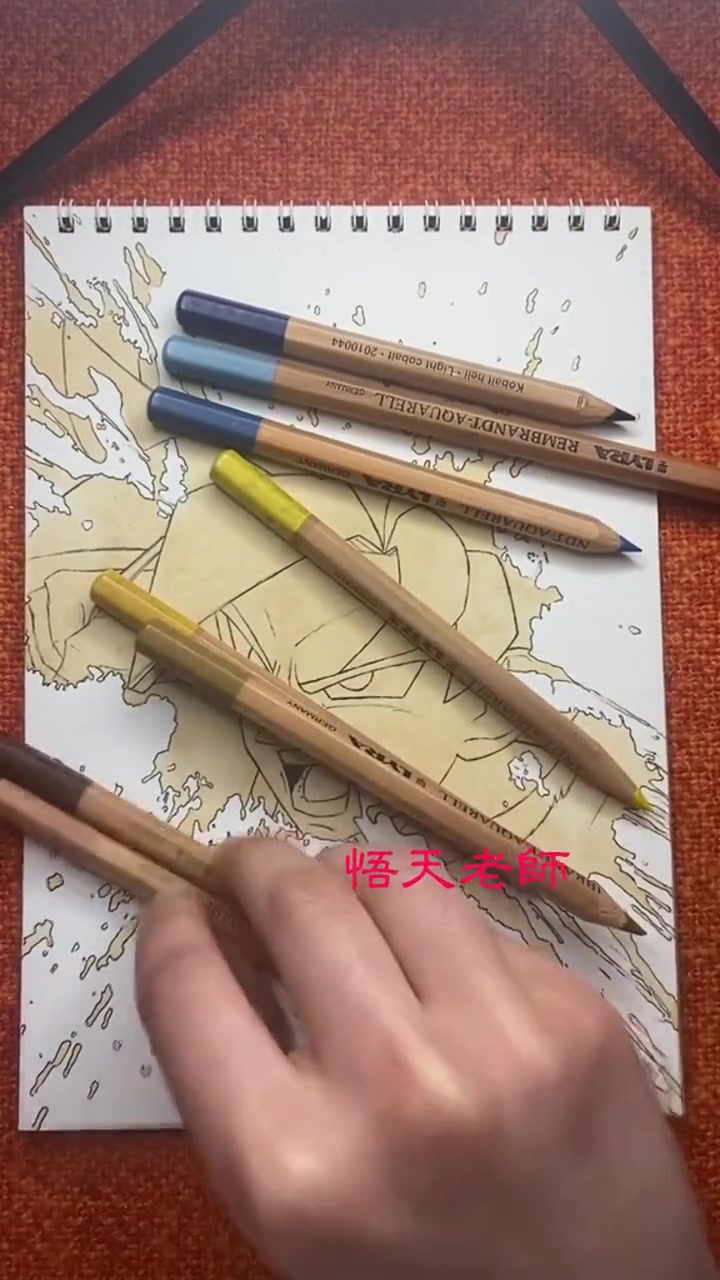 龙珠超 马克笔手绘 创意孙悟空