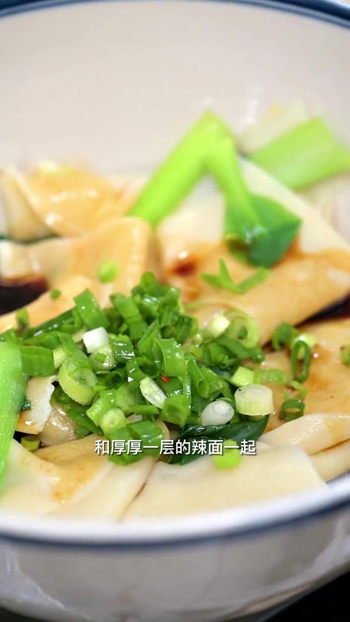 油泼面 油泼面是陕西传统的特色面食之一,据说起源于明代。挑一根面长不断,吃一口香的发抖。陕