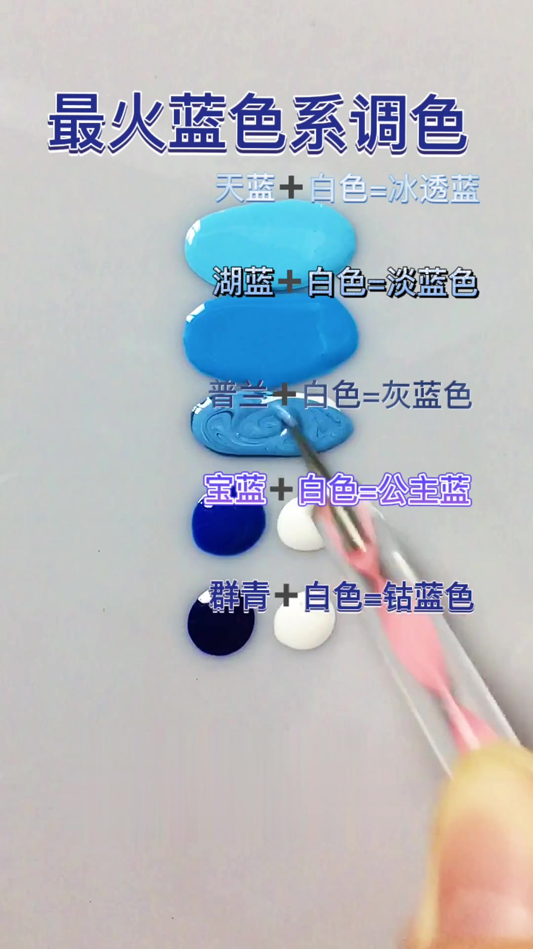 最火蓝色系调色,基础调色教程,你要的颜色都