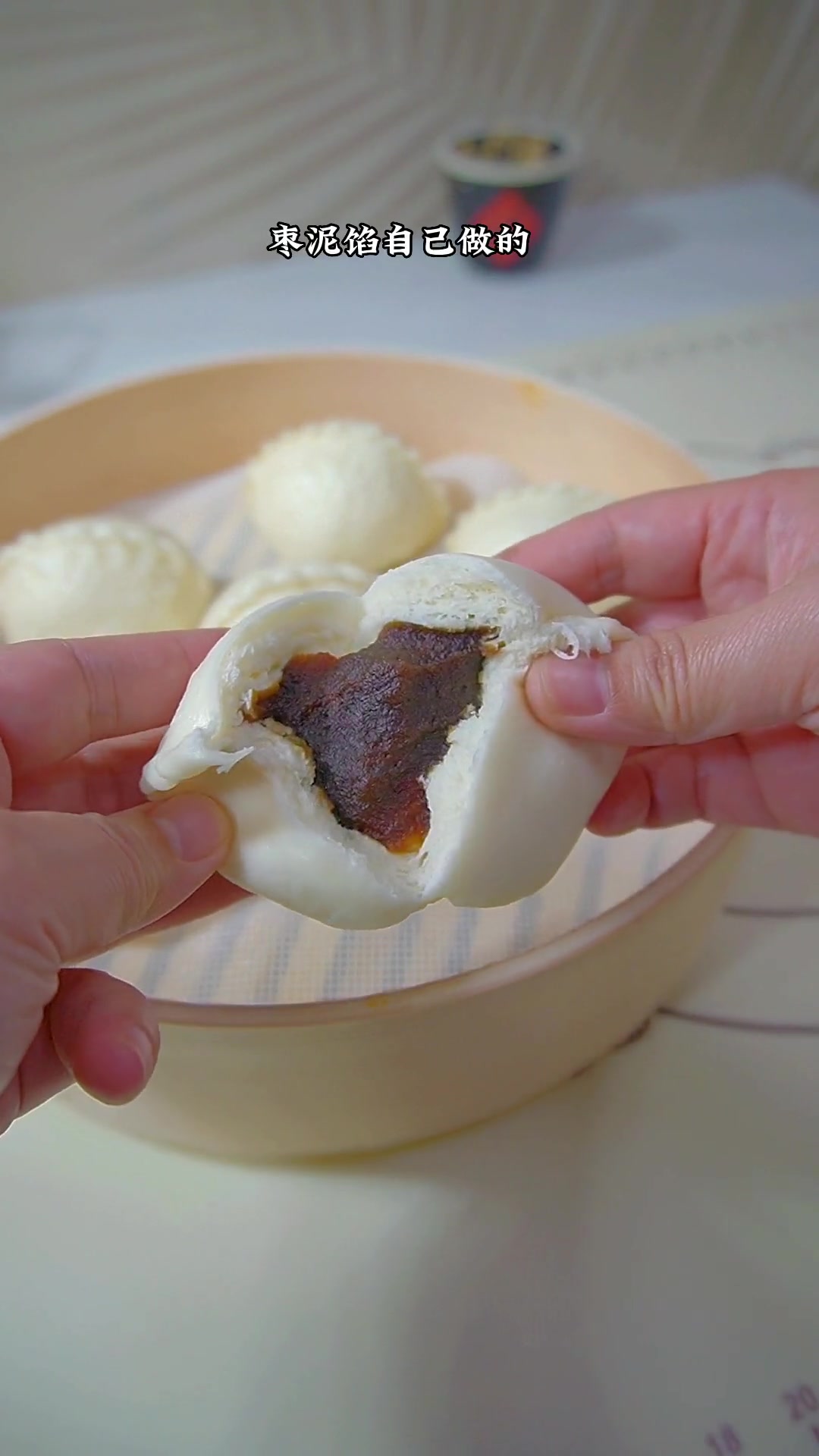 简单又美味的枣泥小馒头,一次醒发不用等 美食