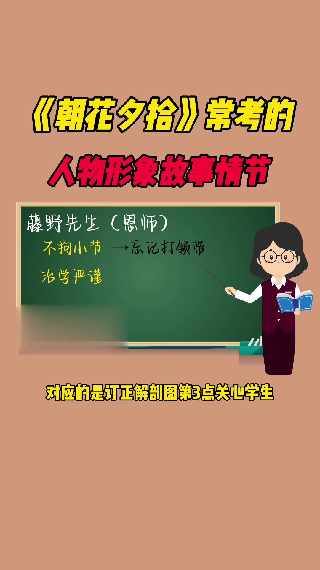 《朝花夕拾》常考的人物形象→对应的故事情节