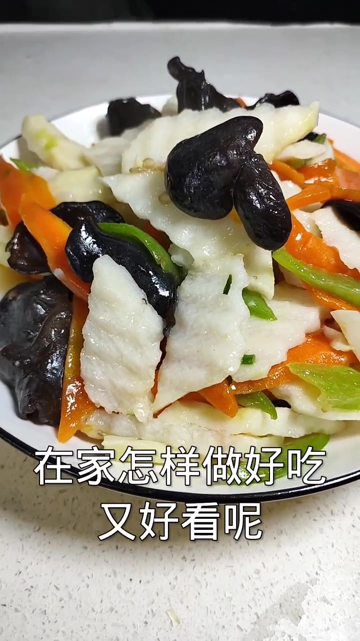 山药炒木耳在家这样做比餐厅还好吃